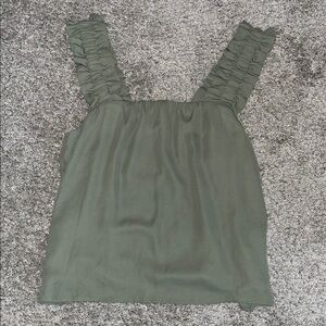 Medium Olive Green Melrose and Market Sleeveless Top